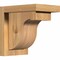 Ekena Millwork Del Monte Smooth Corbel w/Backplate, Western Red Cedar, 5 1/2"W x 8"D x 8"H COR06X08X08DEL01SWR - alternate 1